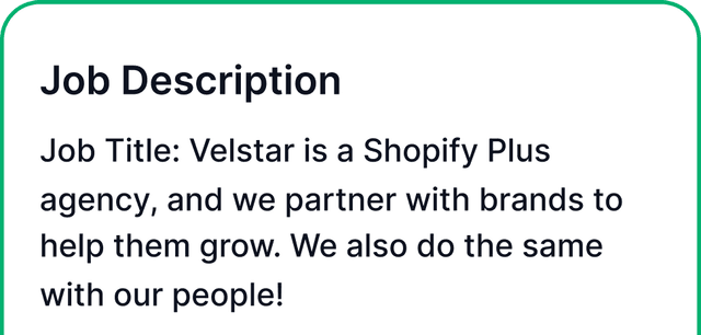 Job Description Templates